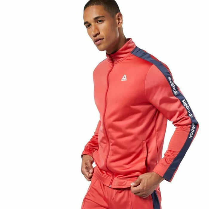 Jachetă Sport de Bărbați Reebok Essentials Linear Roșu