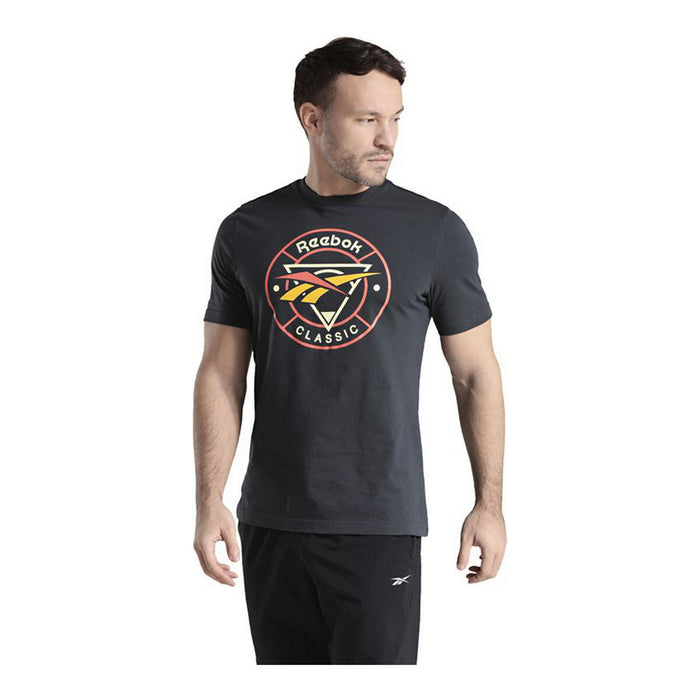 Tricou cu Mânecă Scurtă Bărbați Reebok  Classic Trail Negru