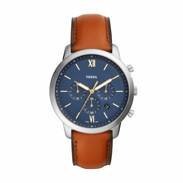 Ceas Bărbați Fossil FS5453 Aur Argintiu