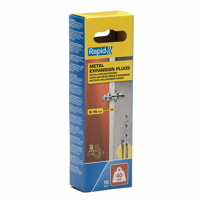 Dibluri și șuruburi Rapid 5001549 Ø 11 x 37 mm M5 x 48 mm Metal Expansiune 10 Unități