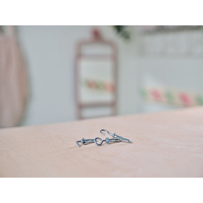 Set de cârlige, șuruburi cu ochi și umerașe Rapid Ø 8 x 32 mm Metal Expansiune 12 Unități