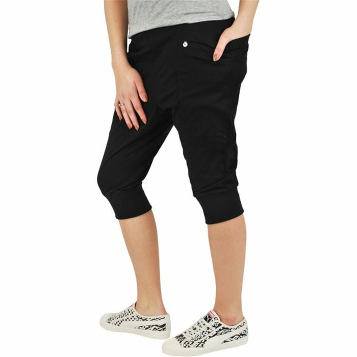 Pantalon Trei Sferturi Sport pentru Damă Puma Squad 17 Negru