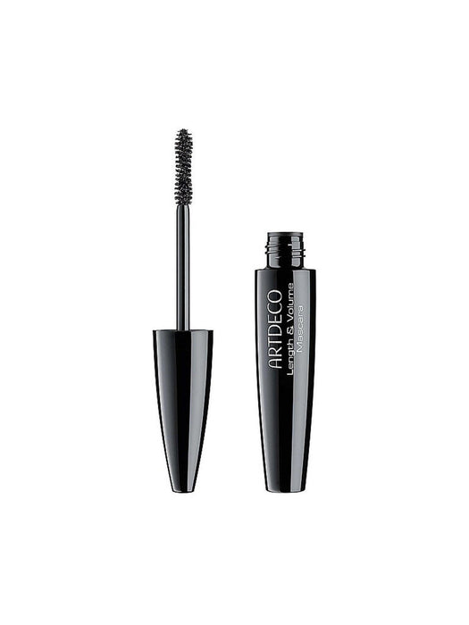 Mascara ArtDeco Length & Volume, volumizantă și definitoare, vegană, nuanța 01 Negru, 15 ml