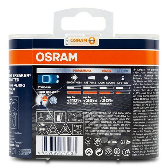 Bec auto Osram Nightbreaker Unlimited H11 55 W 12 V (2 Unități)