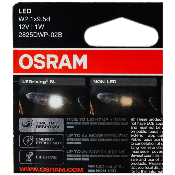 Bec auto Osram OS2825DWP-02B 0,8 W 6000K W5W