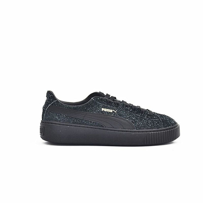 Pantofi sport pentru femei Puma Suede Platform Eletal Negru