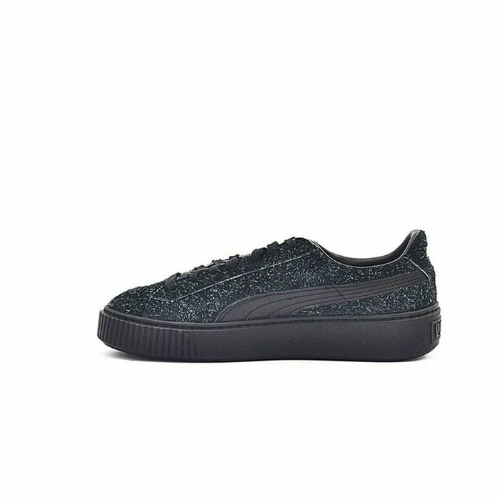 Pantofi sport pentru femei Puma Suede Platform Eletal Negru