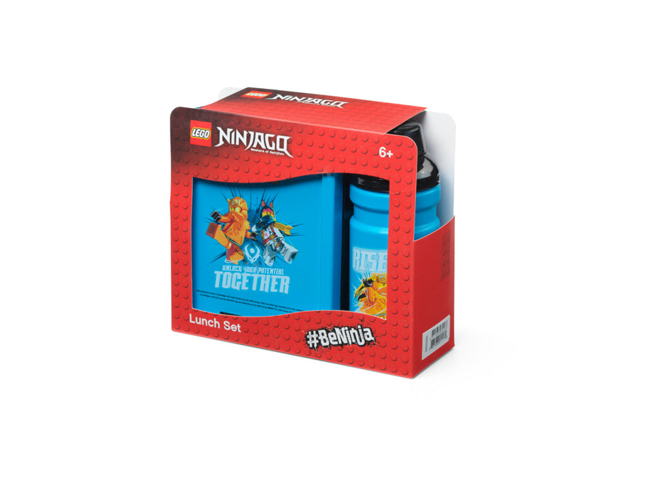 Set de prânz LEGO NINJAGO Dragons Rising, cutie și sticlă, 6+ ani