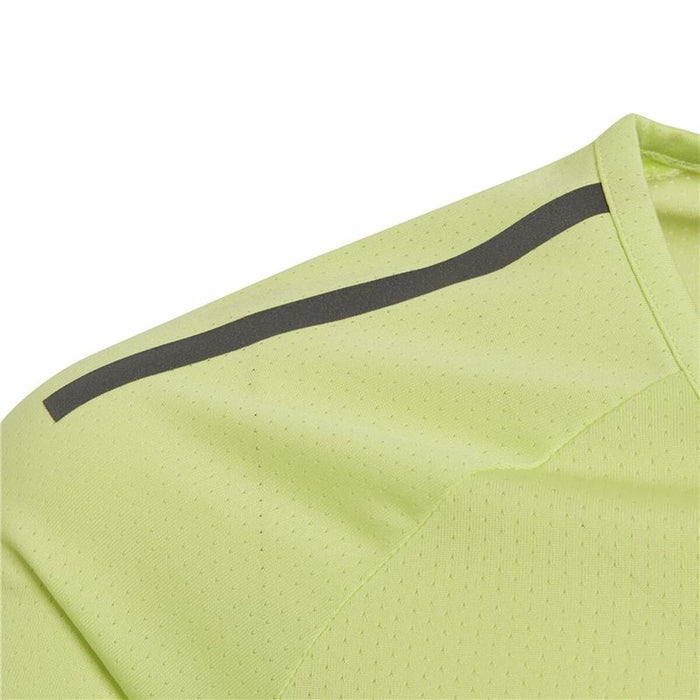 Tricou cu Mânecă Scurtă pentru Copii Adidas Training Cool tee Verde lămâie
