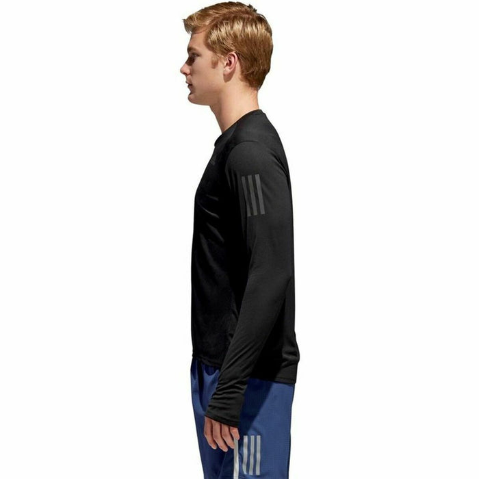 Tricou cu Mânecă Lungă Bărbați Adidas Response Negru