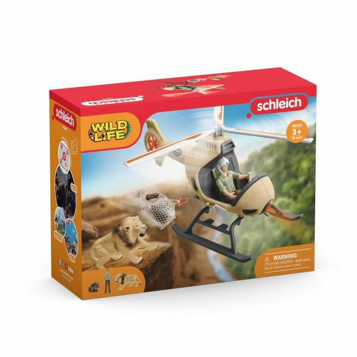Elicopter Controlat de Radio Schleich Animal Rescue + 3 ani 16 Piese