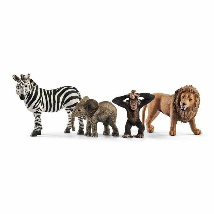 Figurine de animale Schleich 42387 Wild Life: Safari 4 Piese Plastic