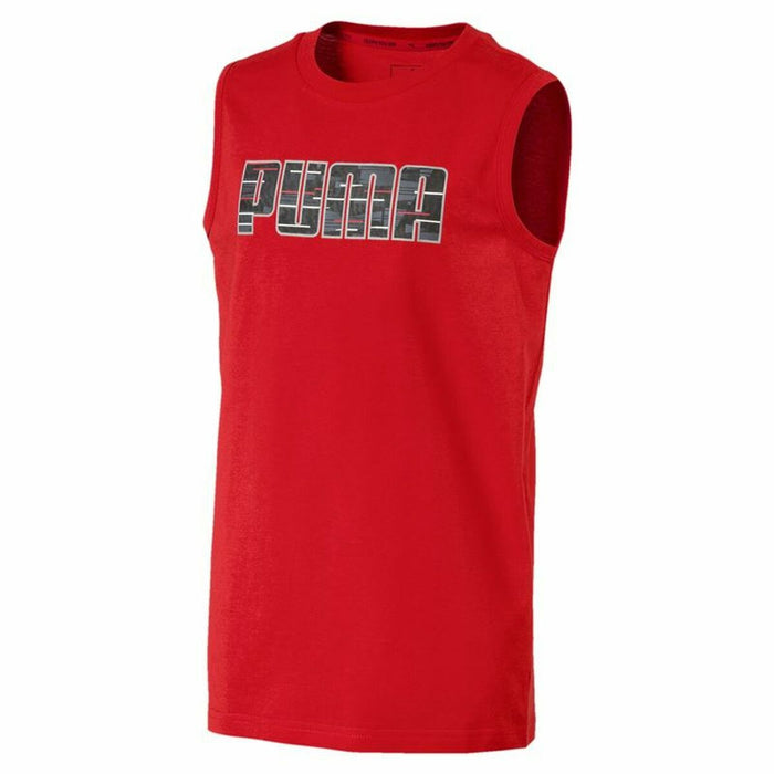 Tricou cu Mânecă Scurtă pentru Copii Puma Hero SL Tee  Roșu