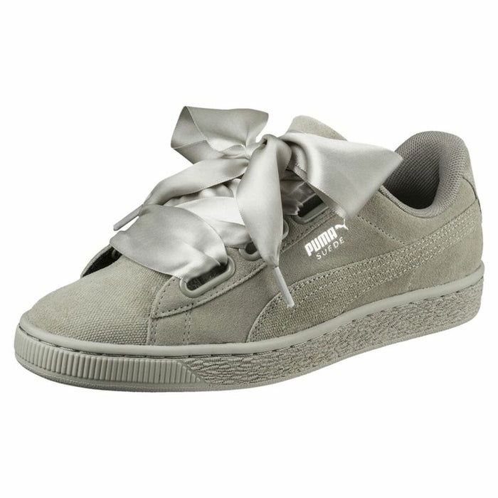 Pantofi sport pentru femei Puma Suede Heart Pebble Gri
