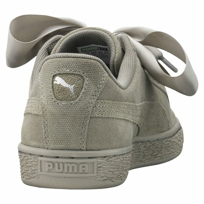 Pantofi sport pentru femei Puma Suede Heart Pebble Gri