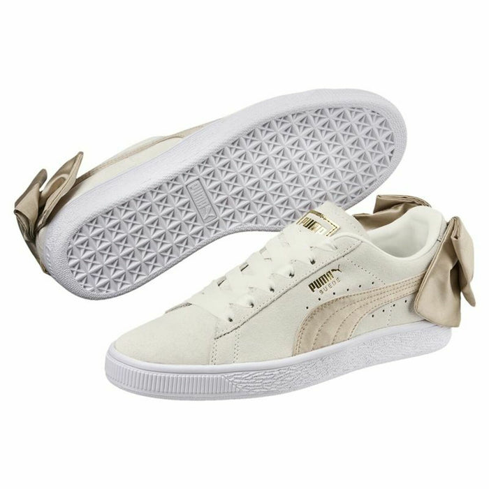 Adidași Casual de Damă Puma Sportswear Suede Bow Varsity Bej