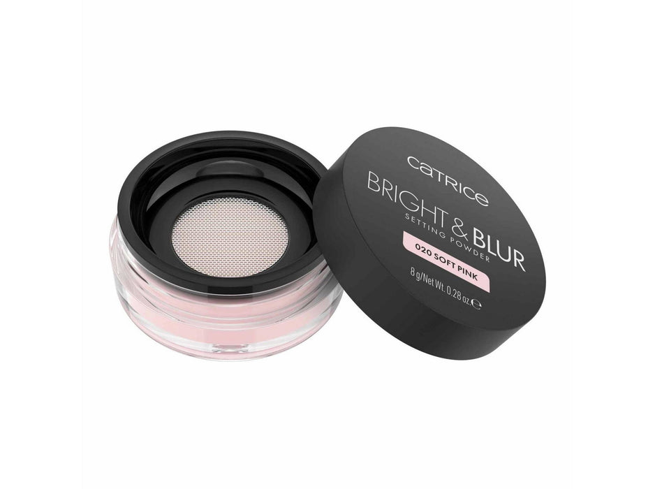 Pudră de fixare liberă Catrice Bright & Blur, mată, nuanța 020 Soft Pink, 8 g