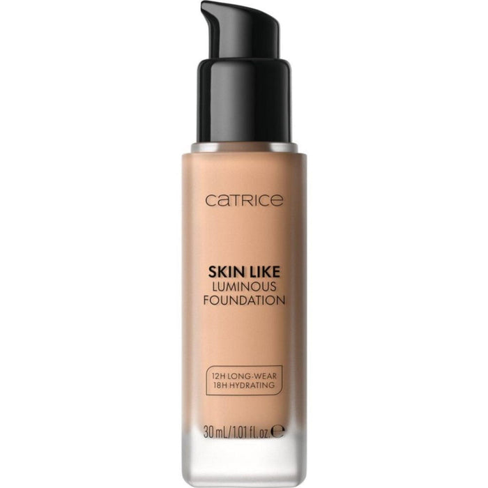 Fond de ten lichid Catrice Skin Like Luminous Foundation, rezistent la apă, efect luminos, nuanța 030N, 30 ml