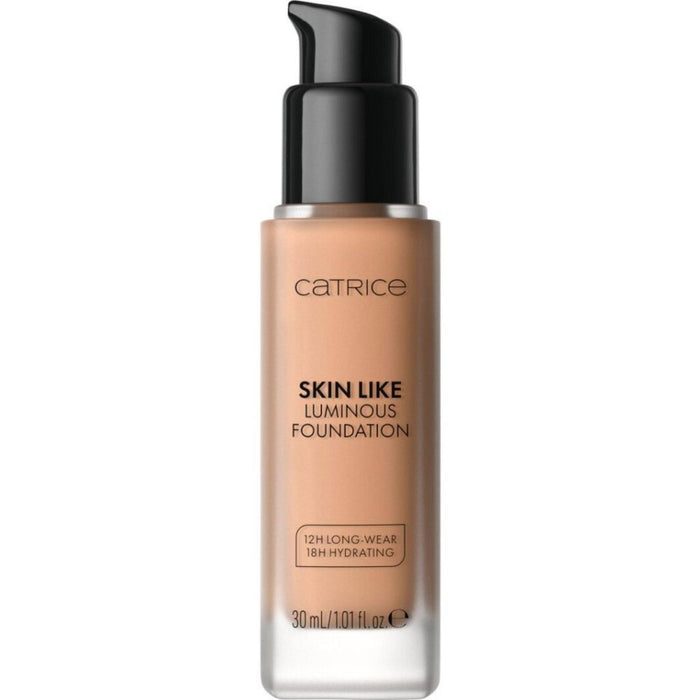 Fond de ten lichid Catrice Skin Like Luminous Foundation, rezistent la apă, hidratant, nuanța 032W, 30 ml