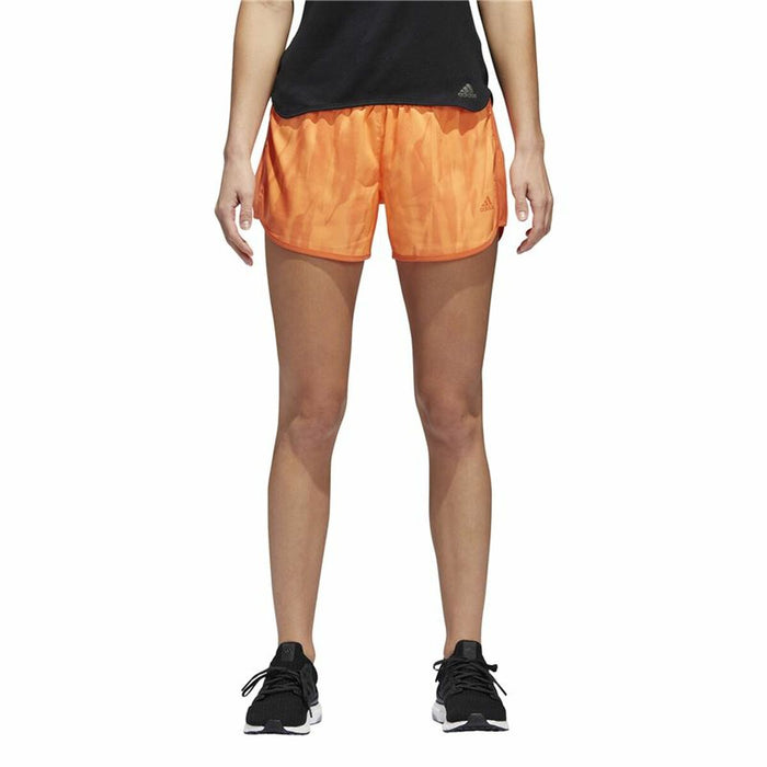 Pantaloni Scurți Sport pentru Damă Adidas M10 3" Portocaliu