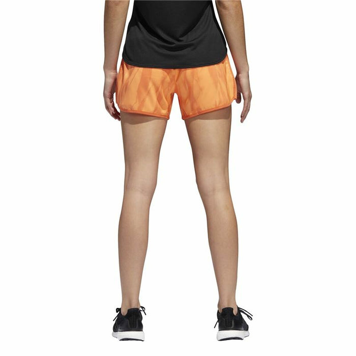 Pantaloni Scurți Sport pentru Damă Adidas M10 3" Portocaliu
