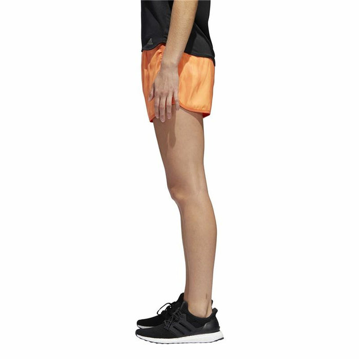 Pantaloni Scurți Sport pentru Damă Adidas M10 3" Portocaliu