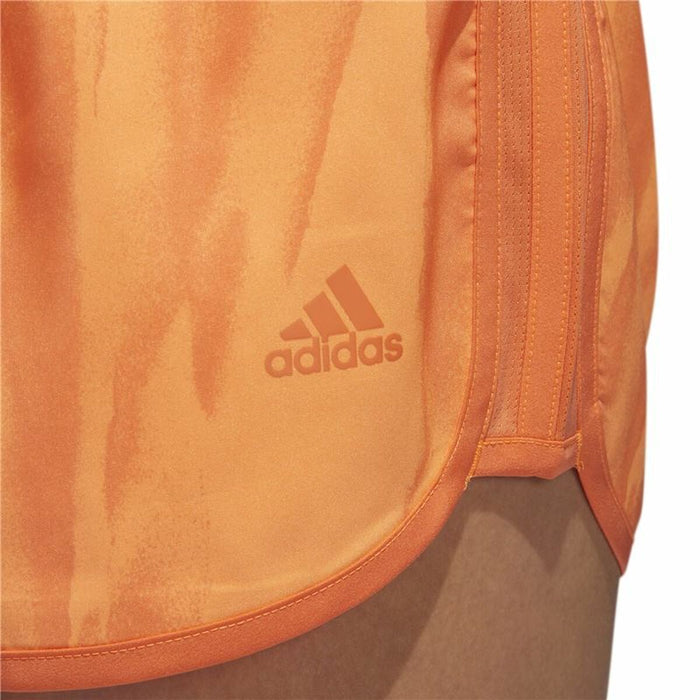Pantaloni Scurți Sport pentru Damă Adidas M10 3" Portocaliu