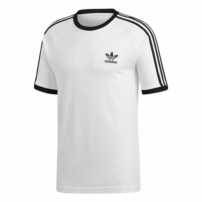 Tricou cu Mânecă Scurtă Bărbați Adidas 3 Stripes Alb