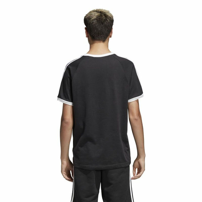 Tricou cu Mânecă Scurtă Bărbați Adidas 3 stripes Negru