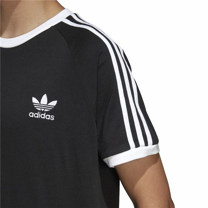 Tricou cu Mânecă Scurtă Bărbați Adidas 3 stripes Negru