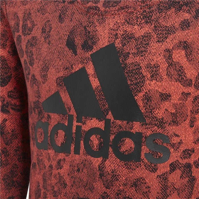 Hanorac fără glugă pentru fete Adidas YG Crew Roșu