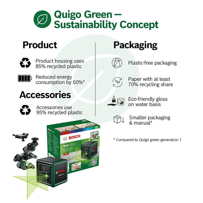 Nivel laser BOSCH Quigo Green