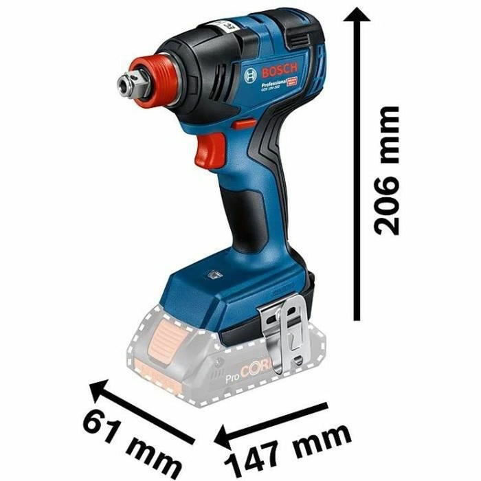 Set burghiu și accesorii BOSCH GDX Electric 18 V