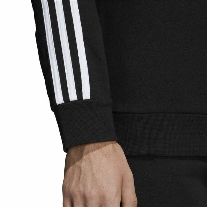 Hanorac fără Glugă Bărbați Adidas 3 stripes Negru