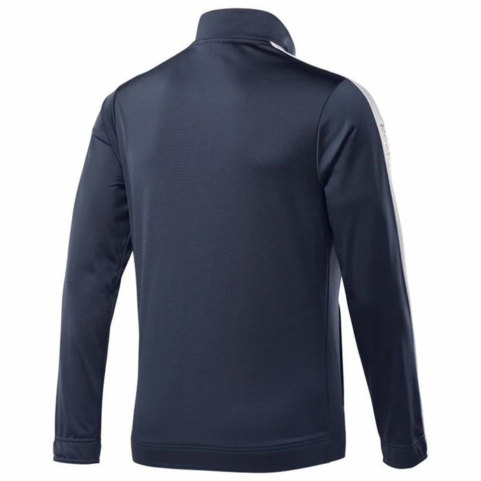 Jachetă Sport de Bărbați Reebok Essentials Linear Logo Albastru închis