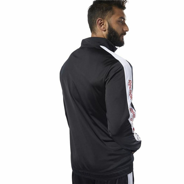 Jachetă Sport de Bărbați Reebok Essentials Linear Logo Negru