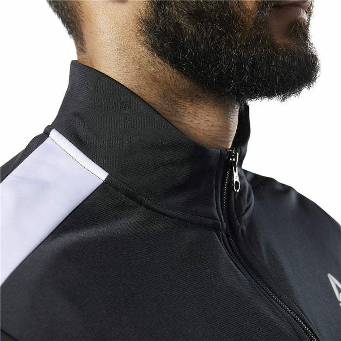 Jachetă Sport de Bărbați Reebok Essentials Linear Logo Negru