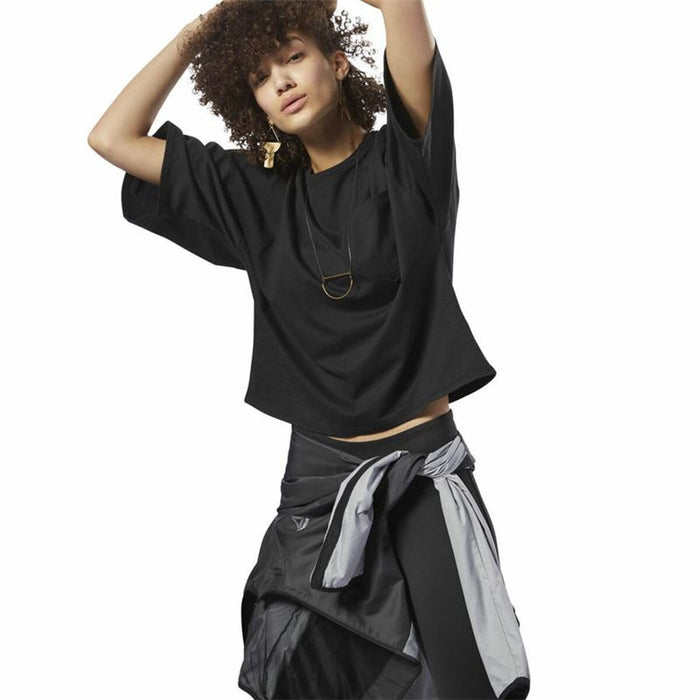 Tricou cu Mânecă Lungă Femei Reebok Negru