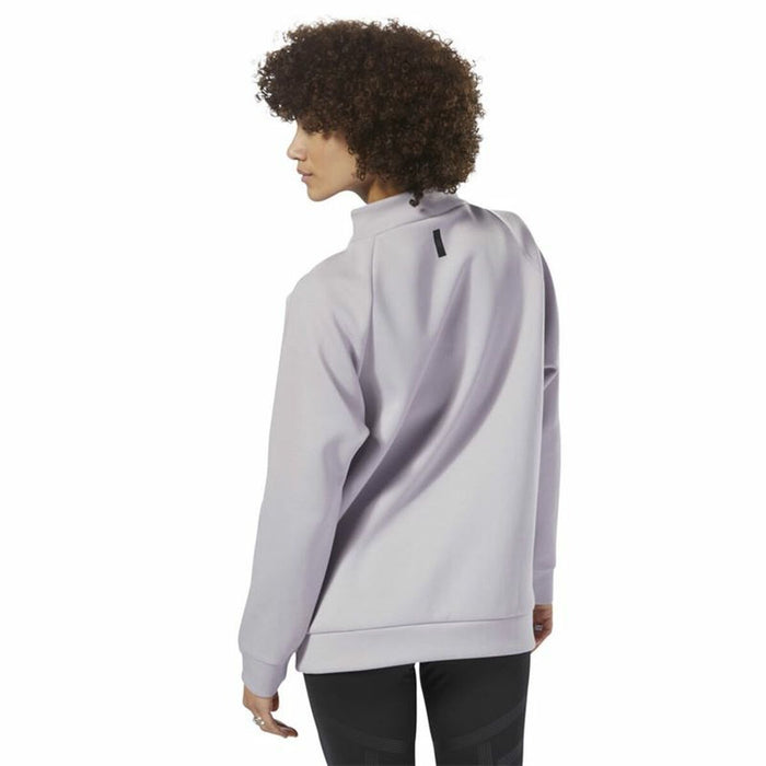 Hanorac fără Glugă Femei Reebok Training Supply Crew Gri deschis