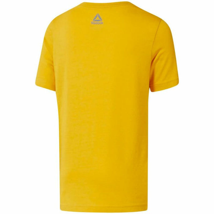 Tricou cu Mânecă Scurtă Copii Reebok Elemental Galben