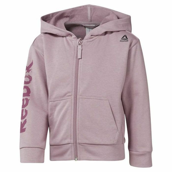 Jachetă Sport de Bărbați Reebok  Essentials Fullzip Liliachiu Glugă