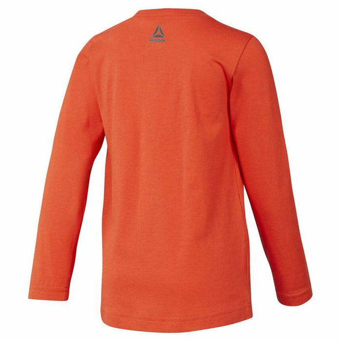 Tricou cu Mânecă Lungă Copii Reebok Boys Training Essentials Portocaliu