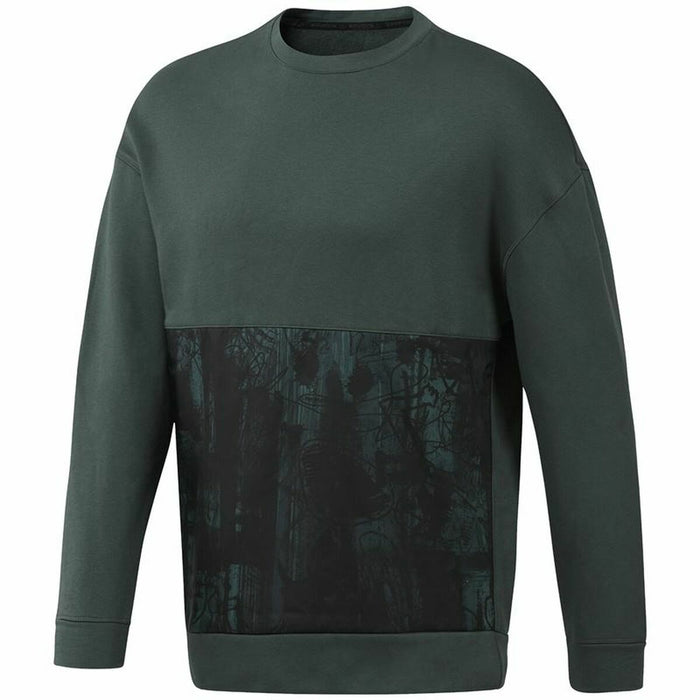 Hanorac fără Glugă Bărbați Reebok Verde