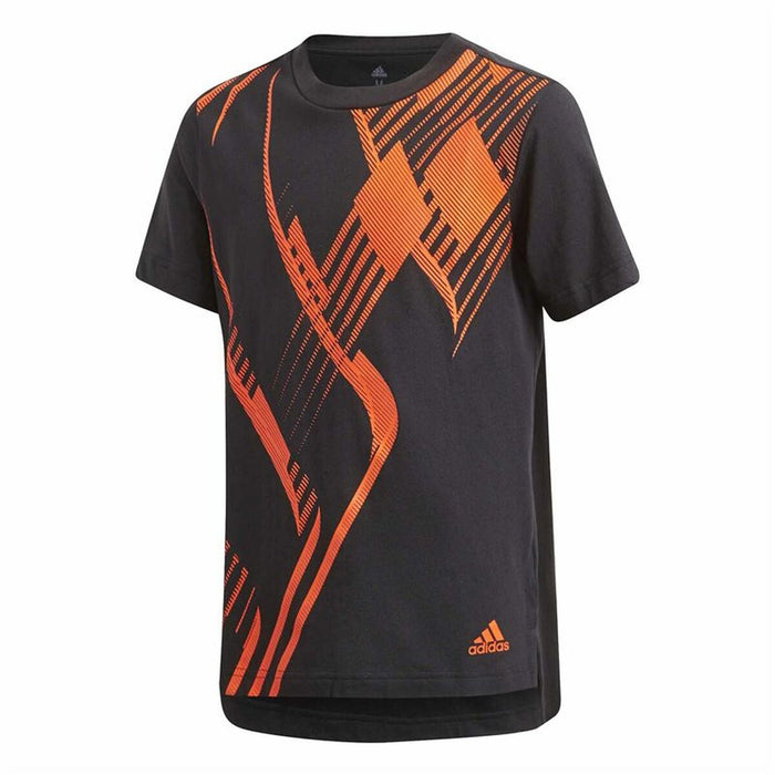 Tricou cu Mânecă Scurtă pentru Copii Adidas Negru