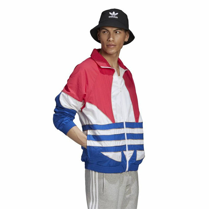 Jachetă Sport de Bărbați Adidas Originals Trefoil Albastru Roșu Roz deschis