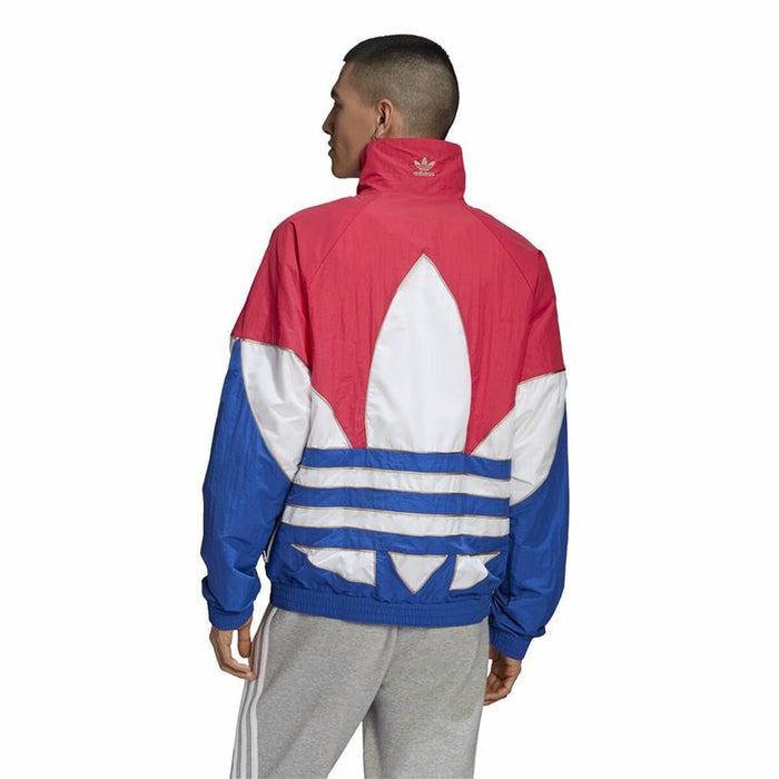 Jachetă Sport de Bărbați Adidas Originals Trefoil Albastru Roșu Roz deschis