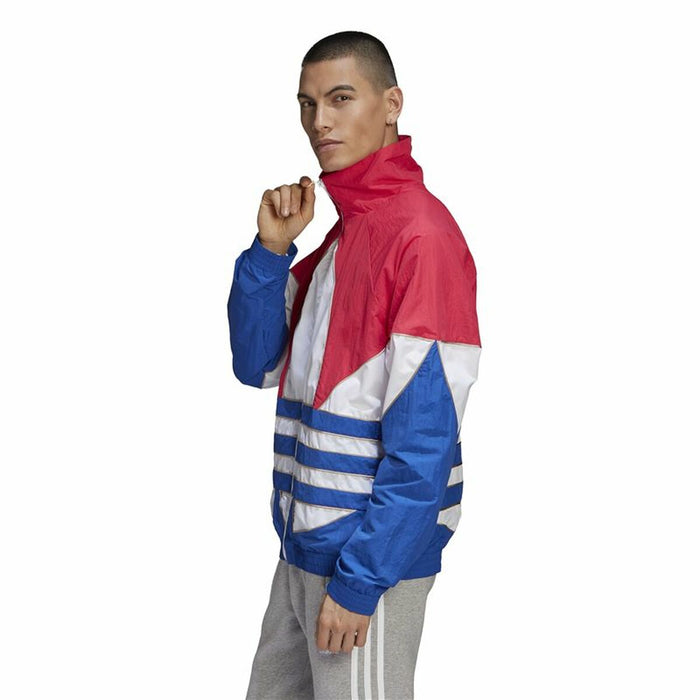 Jachetă Sport de Bărbați Adidas Originals Trefoil Albastru Roșu Roz deschis