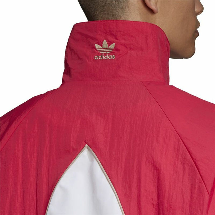 Jachetă Sport de Bărbați Adidas Originals Trefoil Albastru Roșu Roz deschis