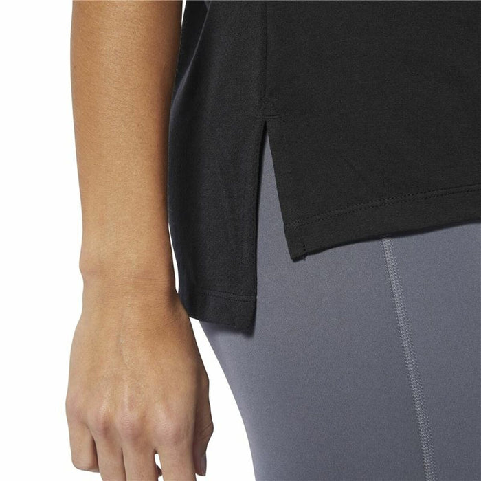 Tricou cu Mânecă Scurtă Femei Reebok Wor Supremium Detail Negru