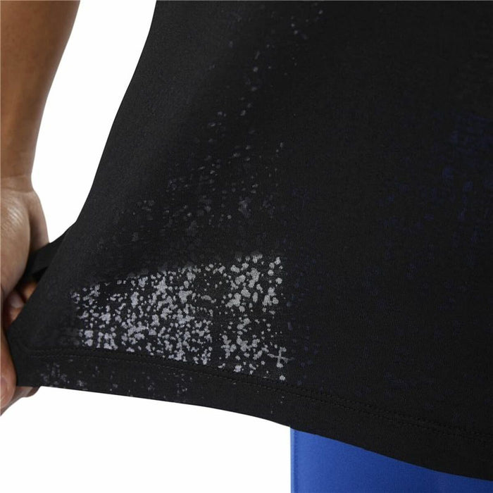 Tricou de Damă fără Mâneci Reebok Burnout Negru